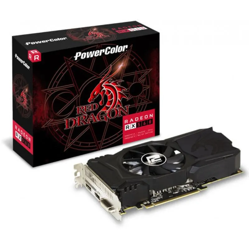 Placa de vídeo - AMD Radeon RX 560 (4GB / PCI-E) - PowerColor Red Dragon AXRX 560 4GBD5-DHA
