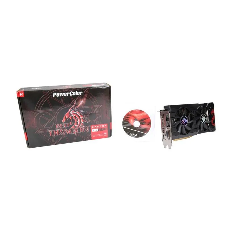 Placa De Vídeo Power Color Amd Radeon Rx 570 8gb Red Dragon