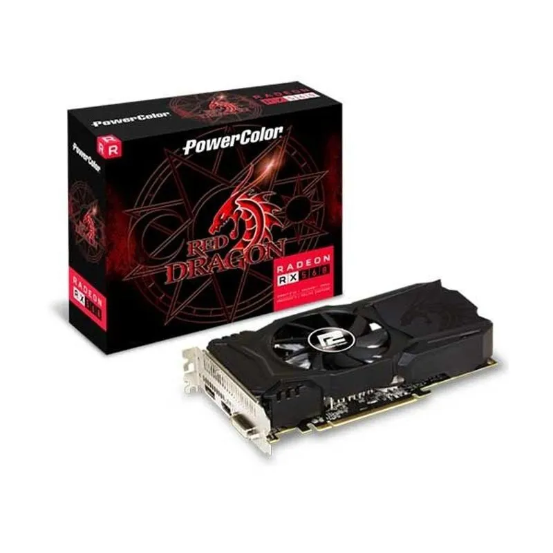 Placa de vídeo - AMD Radeon RX 550 (4GB / PCI-E) - PowerColor Red Dragon AXRX 550 4GBD5-DHA