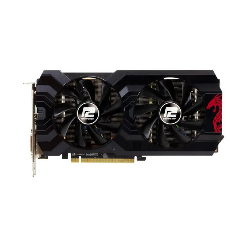 Placa De Vídeo Radeon Power Color Rx 570 4Gb Red Dragon