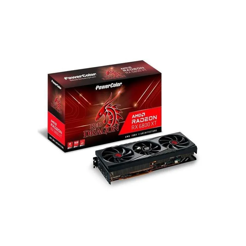 Placa De Vídeo Powercolor Amd Rx 6800xt - 16gb, 256bits