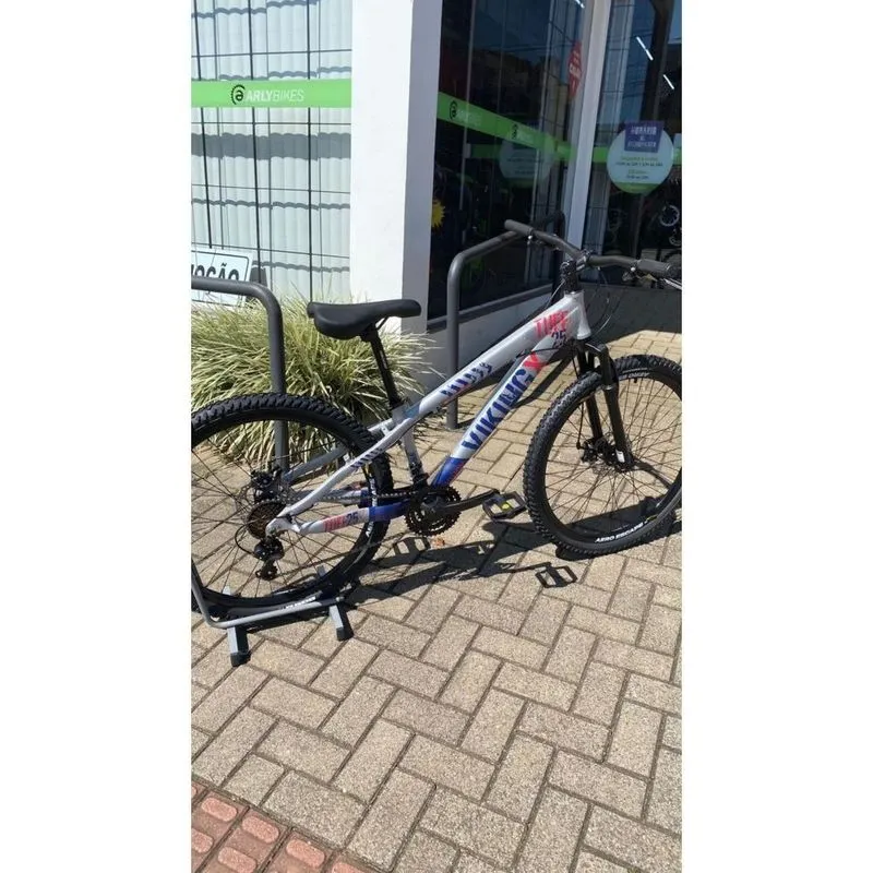 Bicicleta TUFF X-25 Shimano Dirt Jump Aro 26 Azul/Laranja TUFF 25 Grau Cinza+Azul