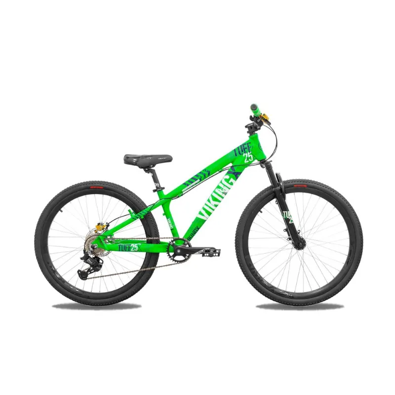 BICICLETA VIKINGX JUMP 8V ALUMINIO TUFF-25 R26 2026 VR45 BA1 BA1 VERDE BLANCO BLANCO