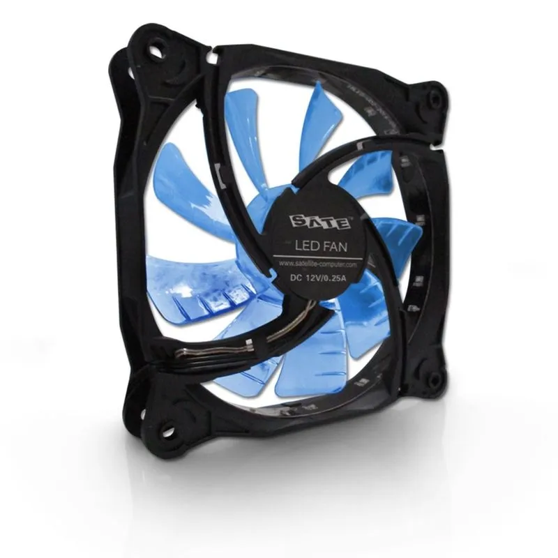 Cooler Para Gabinete 120x120 Led Azul Case Fan SATELLITE
