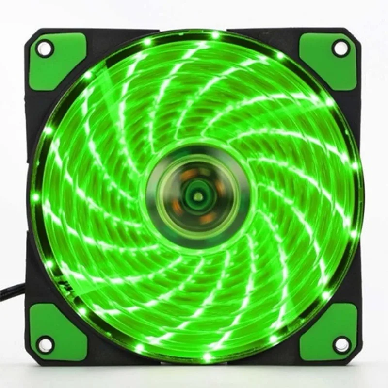 Cooler Com Led Verde Gamer Cpu Computador 120mm Satellite