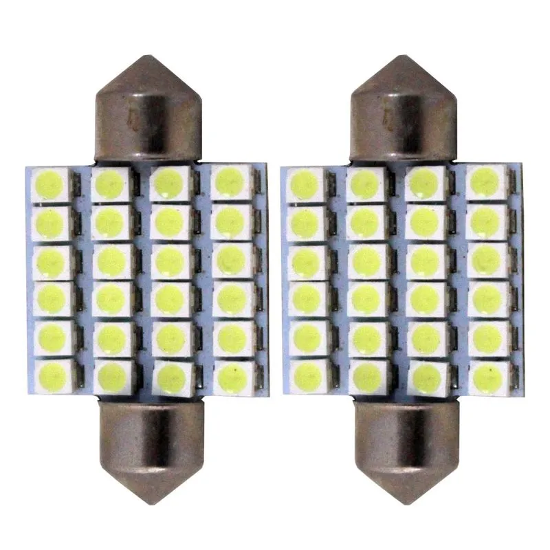 Par Lampada Led Automotiva Torpedo 24 Leds 12v Gc
