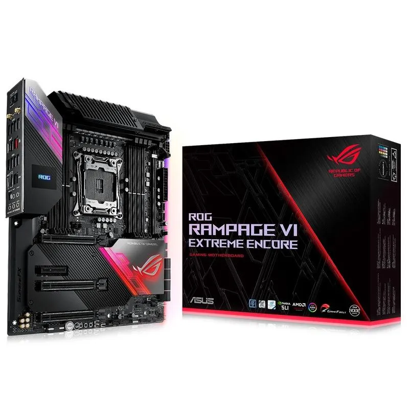 Placa mãe LGA2066 - Asus ROG Rampage VI Extreme Encore X299 (E-ATX)