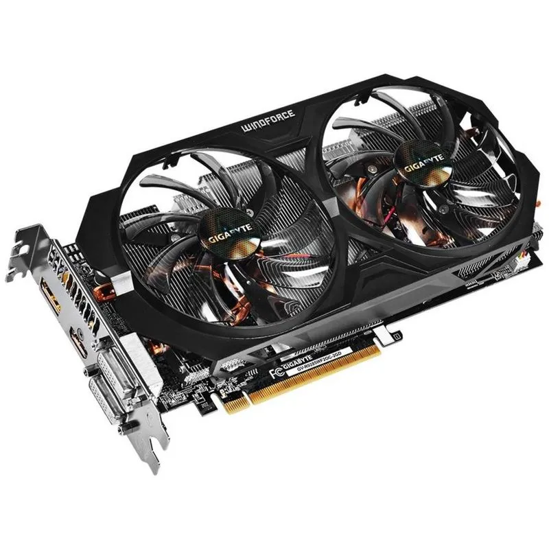 Placa de vídeo - AMD Radeon R9 285 (2GB / PCI-E) - Gigabyte WindForce 2X OC - GV-R9285WF2OC-2GD