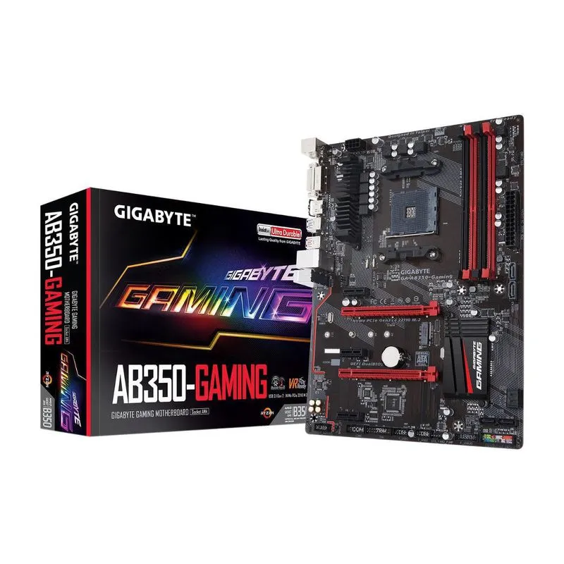 Placa mãe AM4 - Gigabyte GA-AB350-Gaming (ATX)