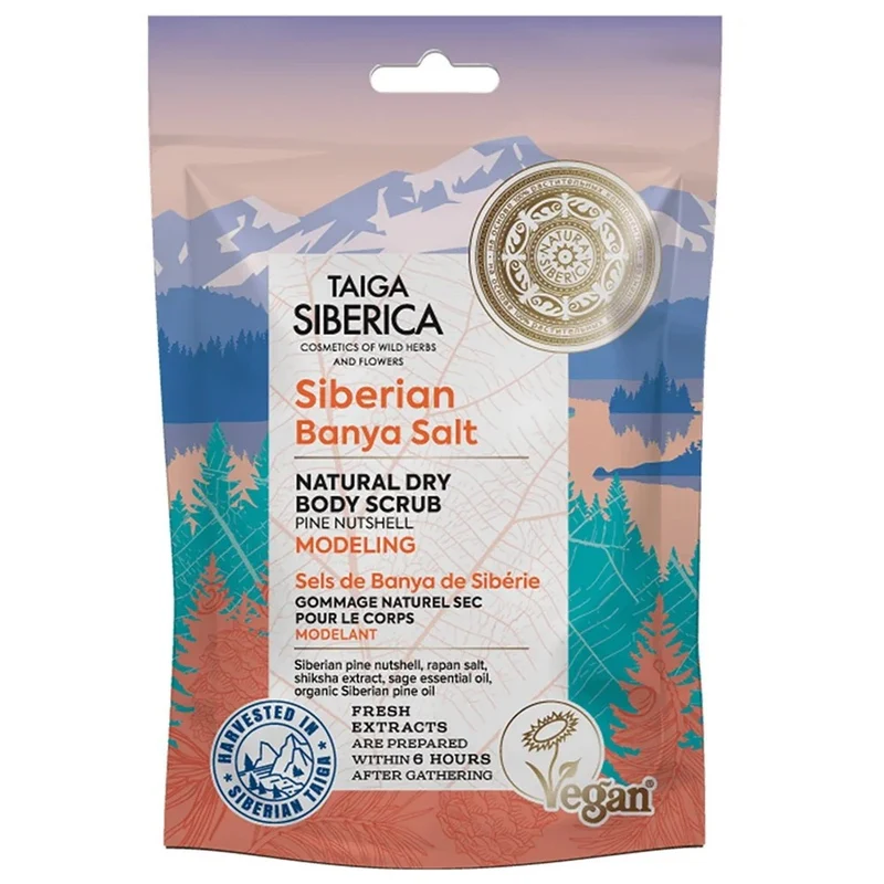 Taiga Siberica modelujący suchy peeling do ciała z sosną syberyjską 250ml