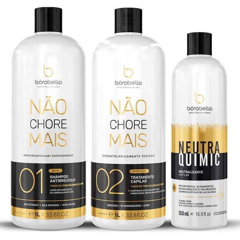 Kit Progressiva Não Chore Mais E Neutraquimic Borabella Cor: