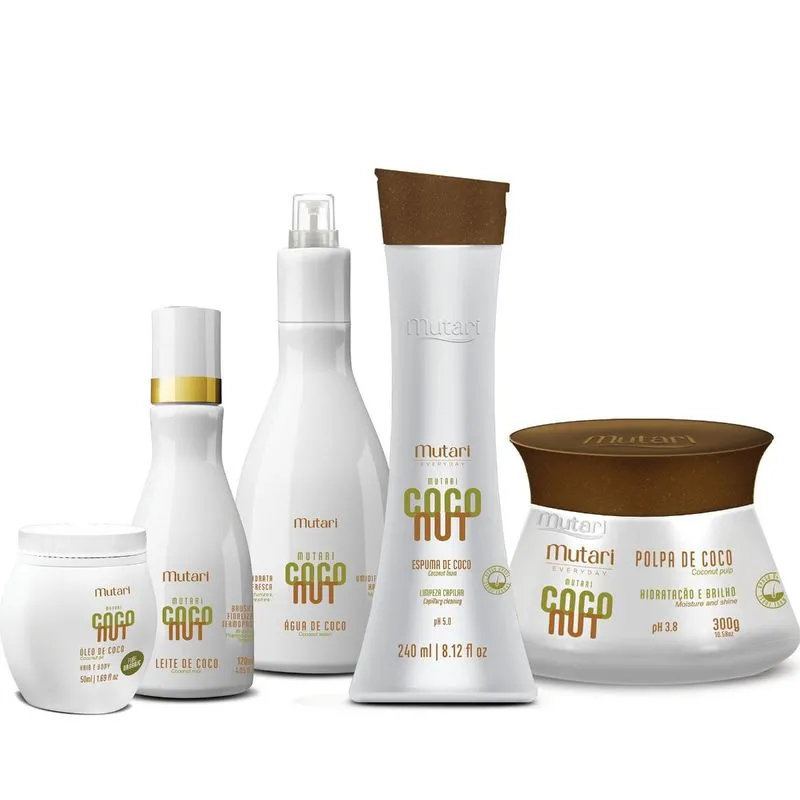 Kit Coconut Mutari Home Care 5 Itens Profissional