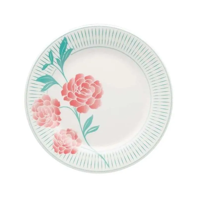 Conjunto De Pratos De Sobremesa Biona Donna Bloom 18cm - 12 Peças