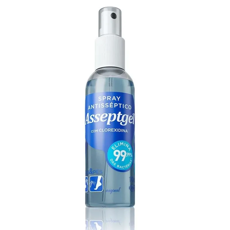 Spray Antisséptico Asseptgel Com Clorexidina 120ml