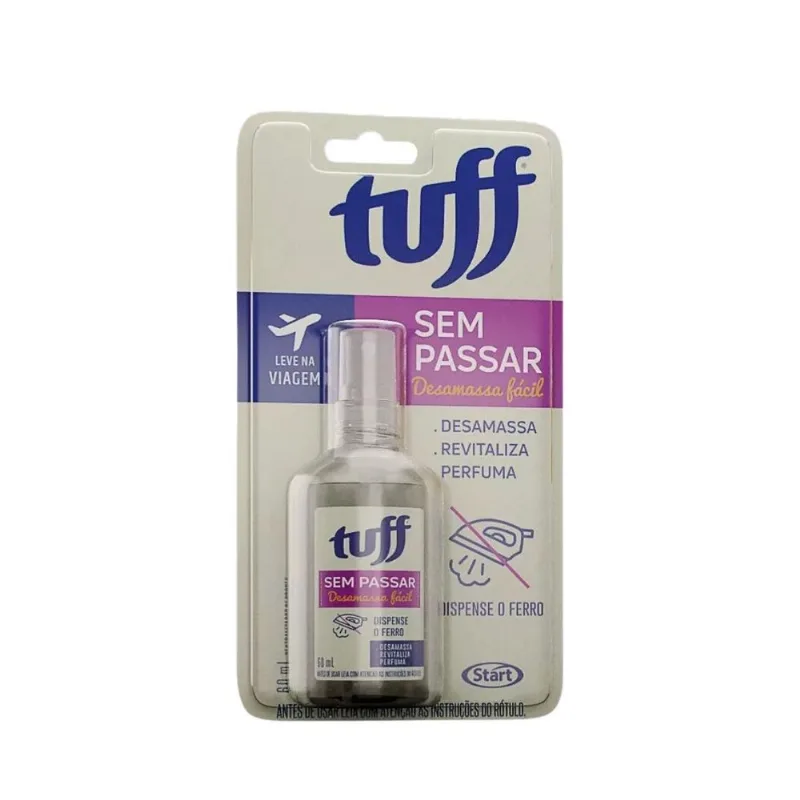 Tuff Sem Passar Desamassa Fácil Roupas Perfumatira Odor 60ml