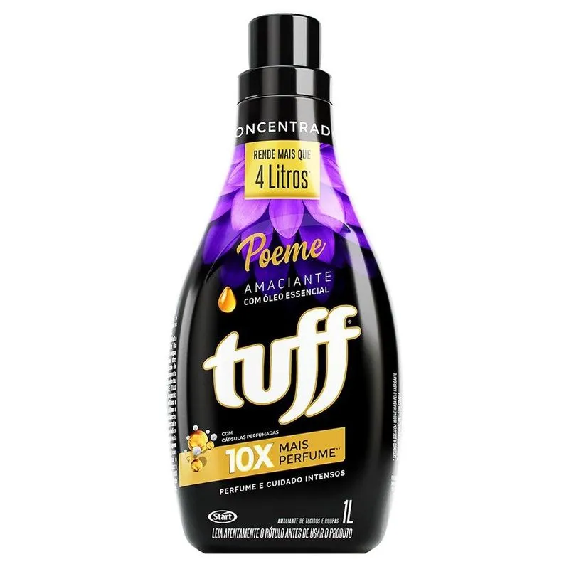 Amaciante Tuff Concentrado Poeme 1 Litro - Embalagem Com 12 Unidades
