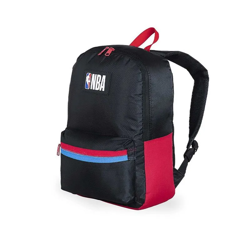 Mochila NBA Logo Talle: Un - Color: Negro/Rojo