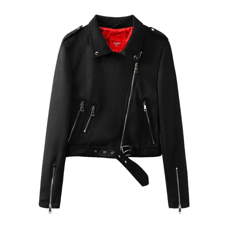 Campera Mujer Biker Oreiro Love Cierres Ajustada Vegana Moda Otoño Invierno Talle M