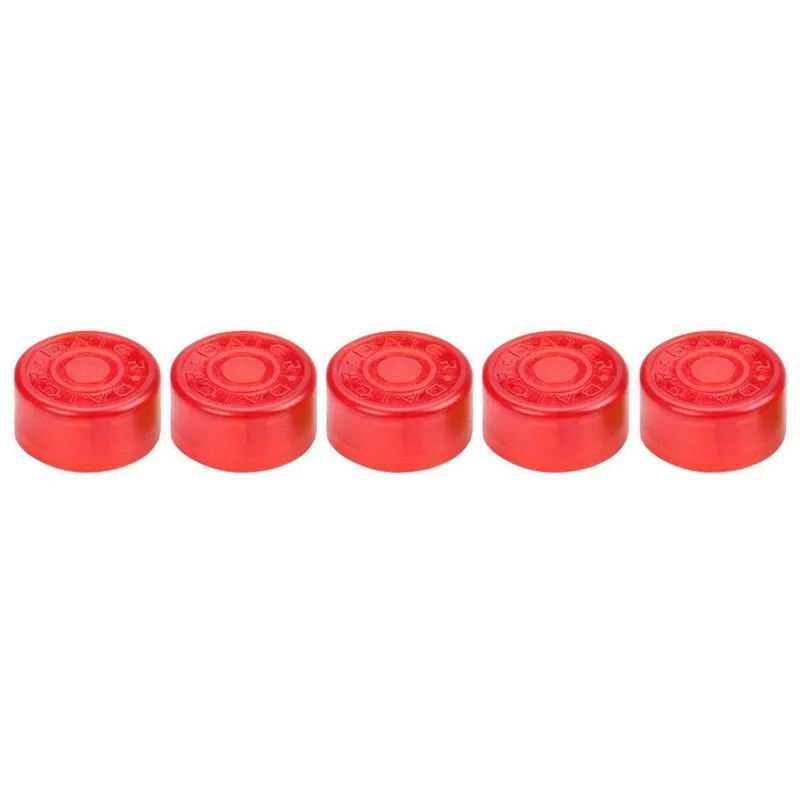 Kit 05 Botões Protetor Vermelho Night Glow Footswitch Pedal