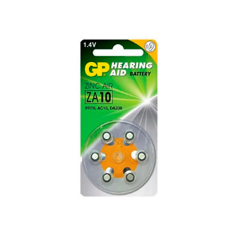 Pilas Audiología ZA10 1.4 V x 6 Un Gp Batteries