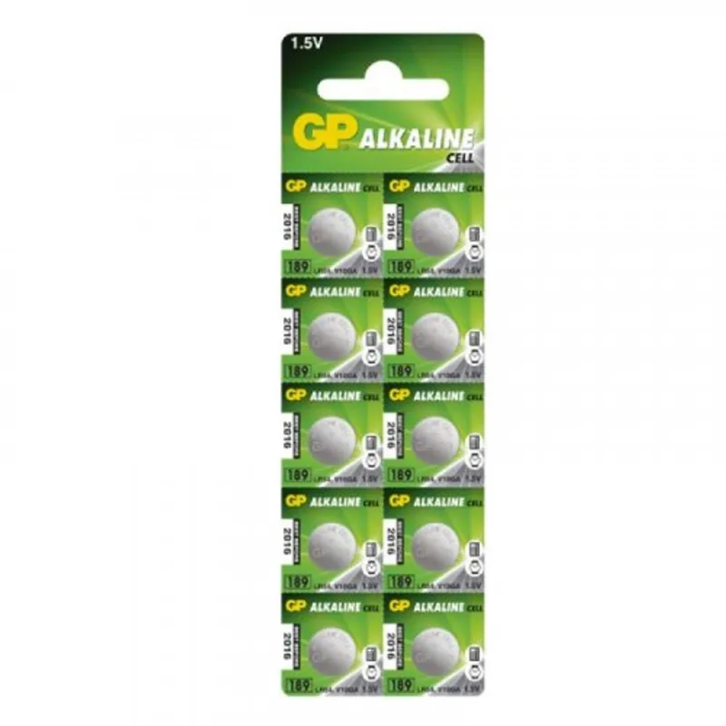 Pila Alcalina Boton Gp 189a 8(Lr54) 1.5v