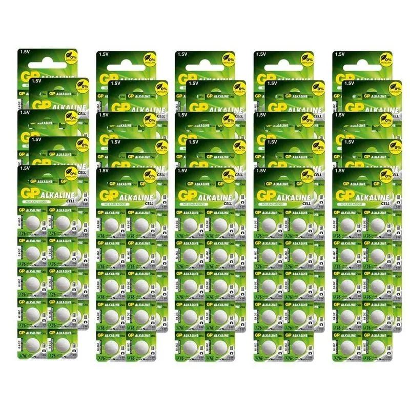 Kit Com 250 Baterias Gp Batteries Alcalinas Tipo Botão 1.5v