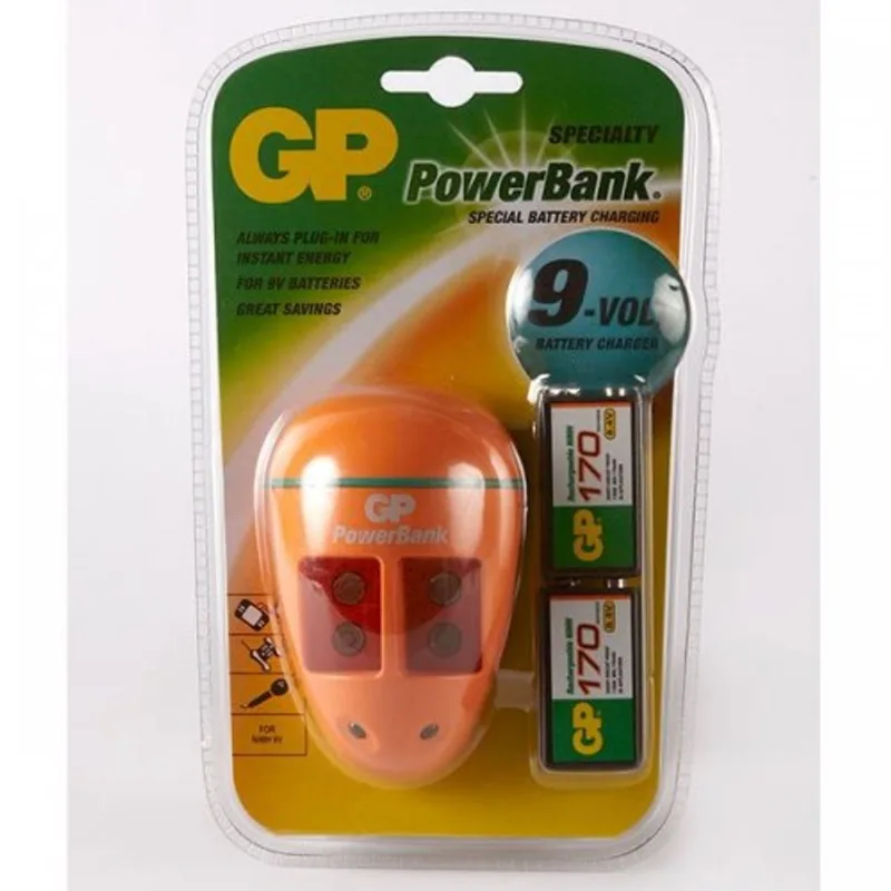 Cargador 9V Nimh, Incluye 2 Pilas Gp