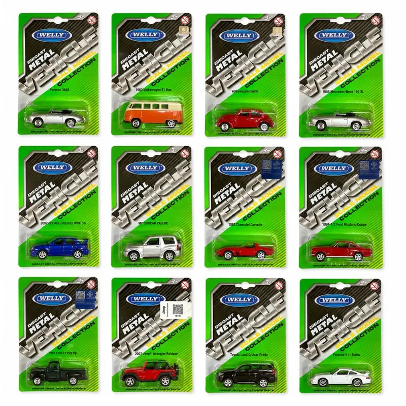 Autos a Escala 1:60 Surtido Welly