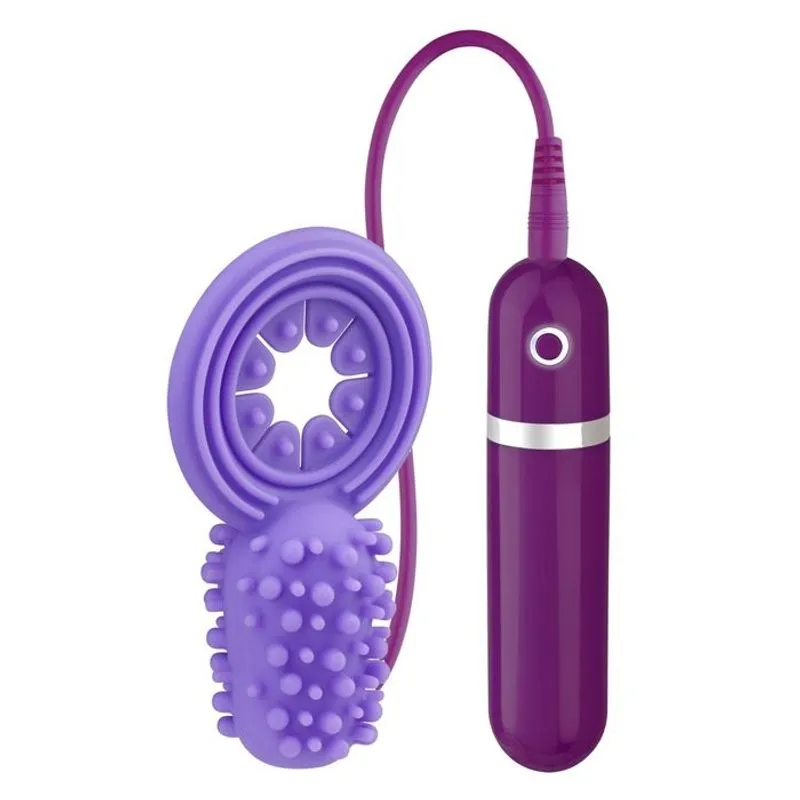 Anel Peniano Com Estimulador E Cápsula Vibratória 10 Velocidades - Nanma
