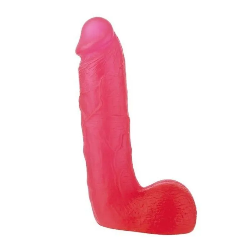 Pênis Realístico 19cm Alongado Com Escroto - Simplx 7 - Nanma - Cor: Pink