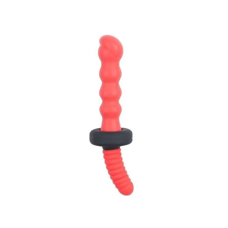 Vibrador Flexível Ondulado Com 10 Vibrações E Luz De Led - Minority - Nanma - Cor: Vermelho