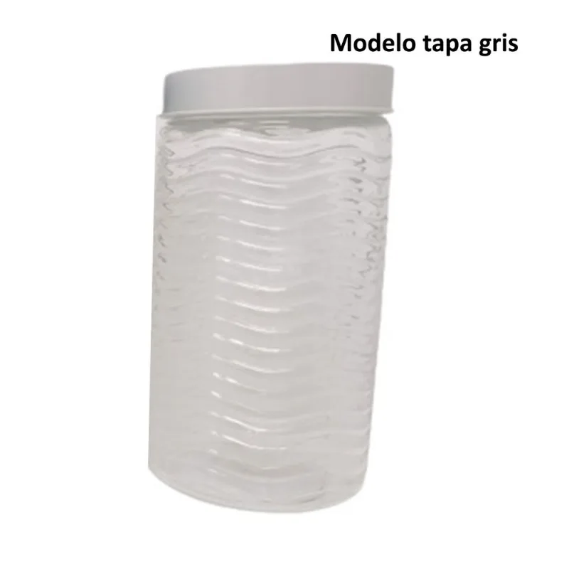 Frasco Saint Tropez de vidrio tapa pastel 1650 ml (Modelos Surtidos)