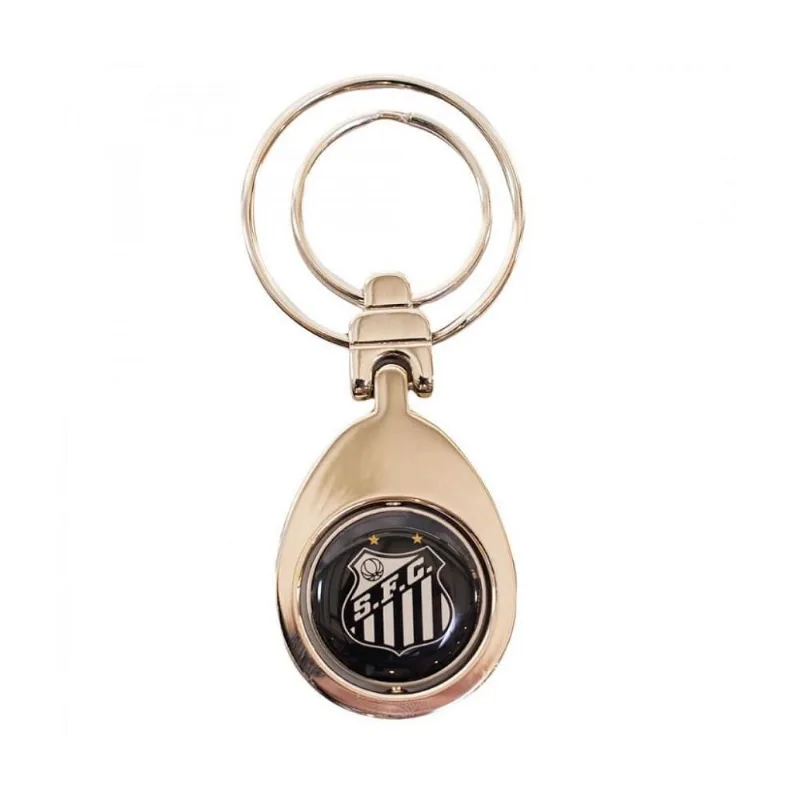 Chaveiro Metal Santos Dupla Argola Brasão Oficial