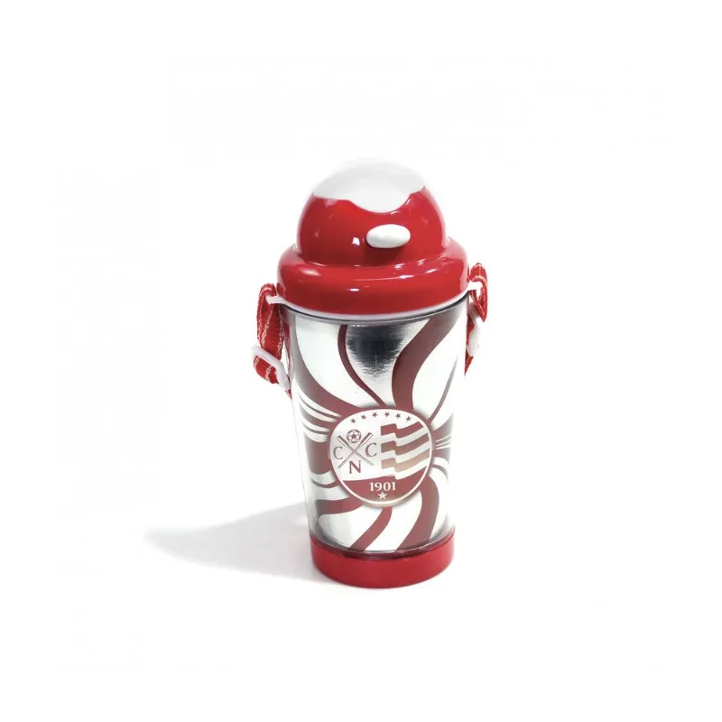 Garrafa Plástico Com Alça Canudo 350 Ml - Náutico