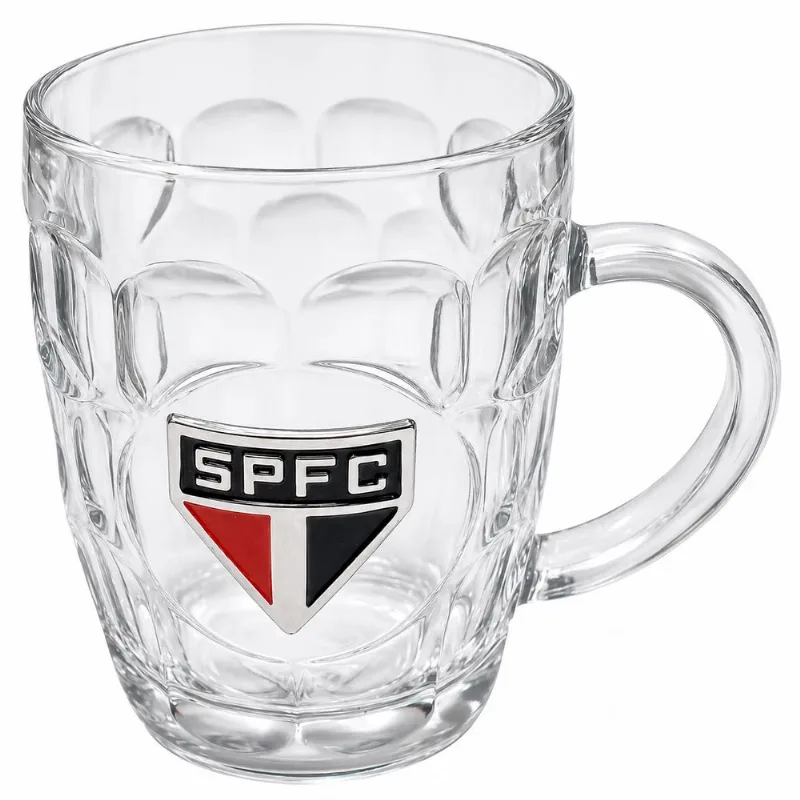Caneca Tema: São Paulo 400ml em Vidro Mileno Mileno Com