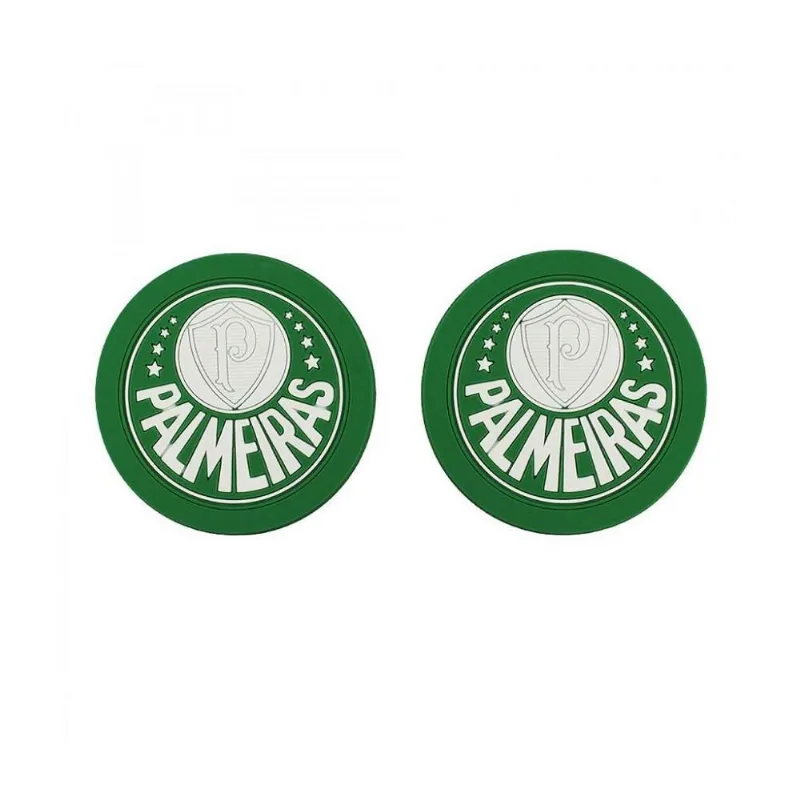 Jogo 2 UN Porta Copos Escudo Palmeiras Oficial