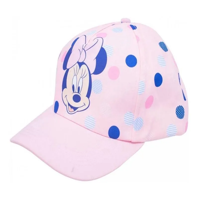 Boné Infantil Minnie Mouse Rosa Aba Curva Disney