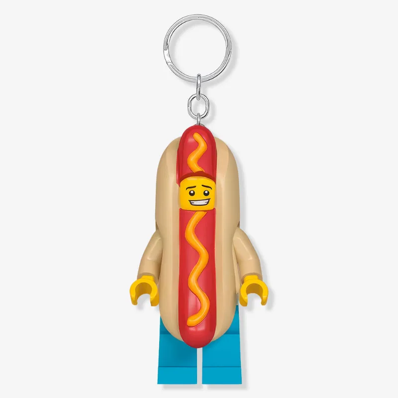 Chaveiro Lego com Lanterna Hot dog Guy - Lego