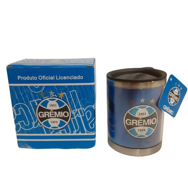 Caneca Térmica Com Tampa 450Ml - Grêmio fbpa