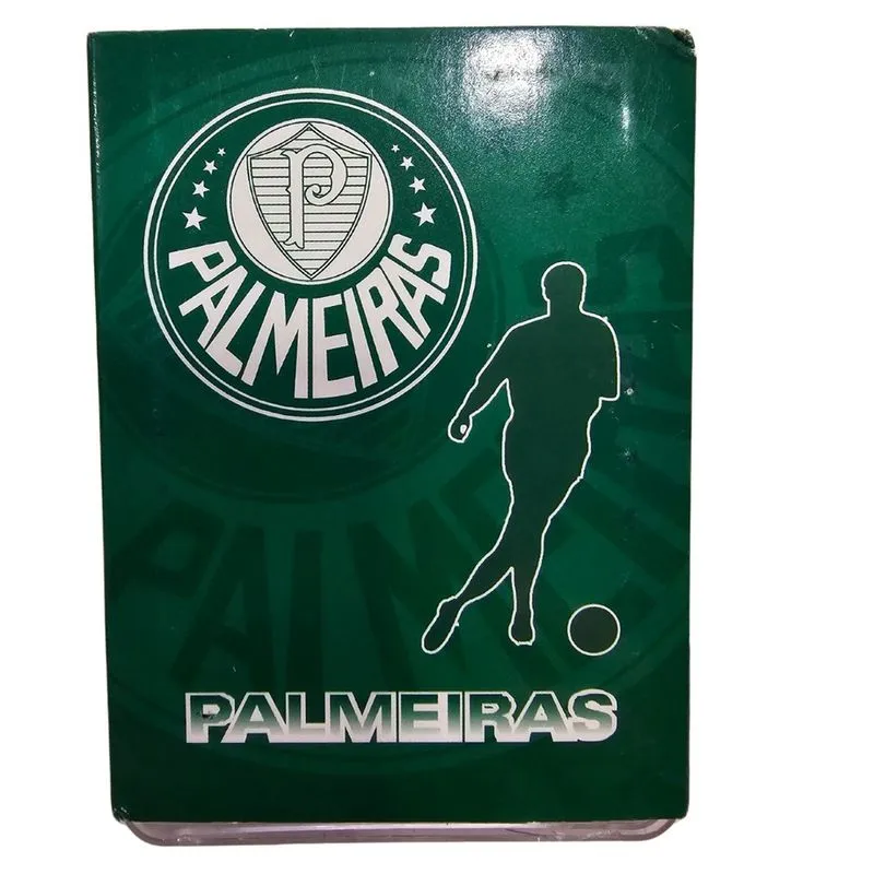 Baralho Plástico 54 Cartas Com Naipes Caixa Acrílico - Palmeiras
