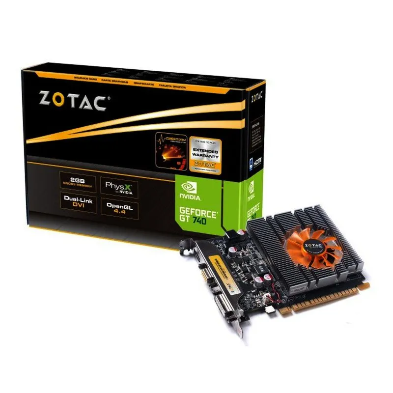 Placa de vídeo - NVIDIA GeForce GT 740 (2GB / PCI-E) - Zotac - ZT-71004-10L