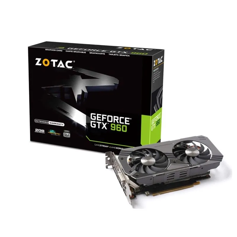 Placa de vídeo - NVIDIA GeForce GTX 960 (2GB / PCI-E) - Zotac - ZT-90301-10M