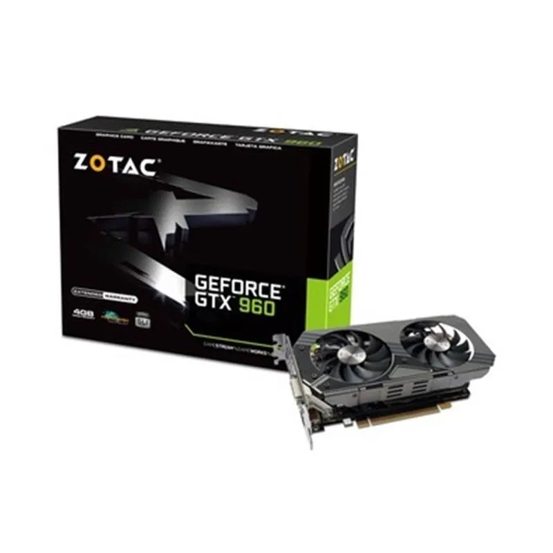 Placa De Vídeo Geforce Zotac Gtx960 4gb Ddr5 128bits Pci Express 3.0 - Zt-90308-10m
