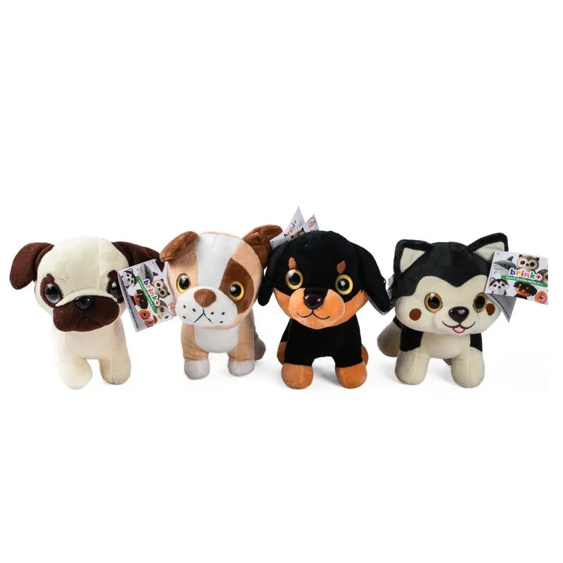 Cachorro de Pelúcia para Brincar Brink+ 20cm Hipoalergênico Multicolorido