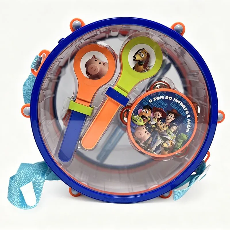 Instrumento Musical de Brinquedo Infantil Brink+ Toy Story Conjunto Bandinha 3 Peças Multicolorido