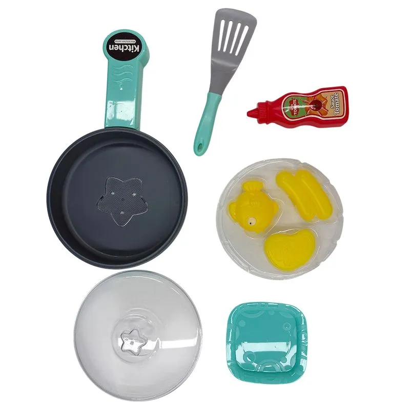 Conjunto de Cozinha Infantil Minha Primeira Frigideira Brink+ 3 a 4 Anos Alimentos que Mudam de Cor