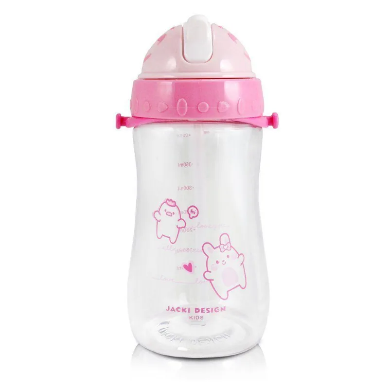 Garrafa Infantil Amiguinhos 460 Ml - Jacki Design Coelho Rosa