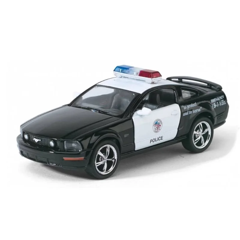 Miniatura Ford Mustang gt 2006 Kinsmart 1/38 Metal e Fricção Police