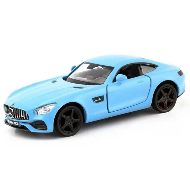 Miniatura Mercedes amg gt S rmz City 1/32 Metal e Fricção Azul Fosco