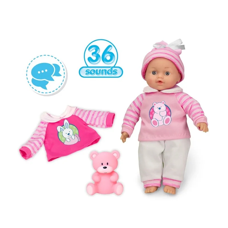 Bebé con sonidos y accesorios 31 cm